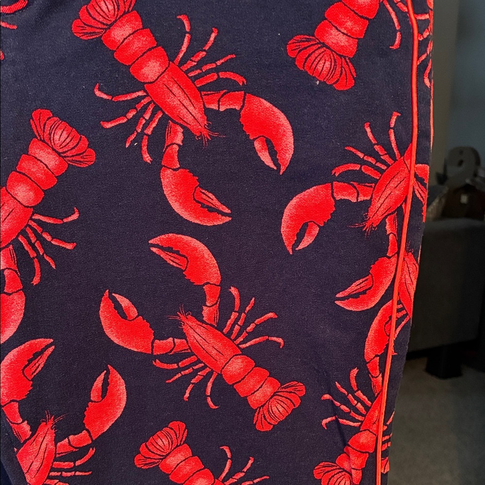 Lobster crawfish Print red and black Pants - Picture 2 of 8